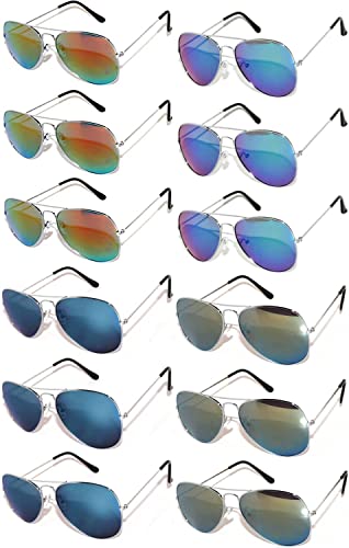 Silver- Red, Bluegreen, Blue, Yellow Mirror