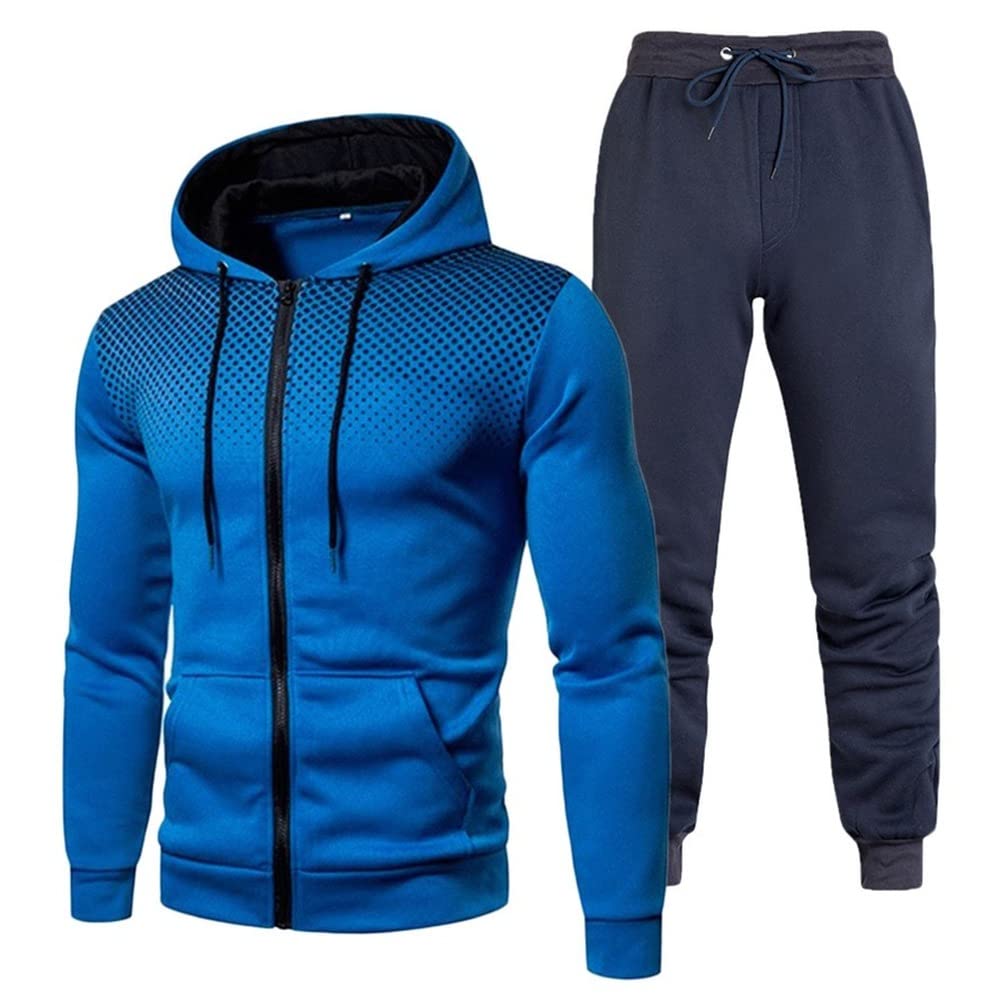 2022 Men's Hoodie Tracksuit Set - 2 Piece Casual Sweatsuit for Jogging & Sports | Comfortable Cotton Blend Pullover Hoodie with Jogger Pants | Perfect for Gym, Running, Lounge & Streetwear Fashion