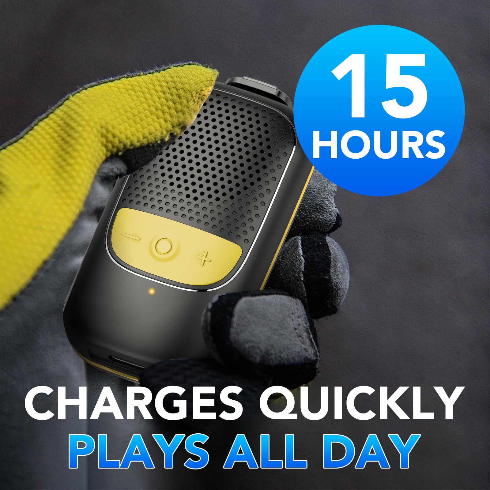 Portable Bluetooth Speaker with Built-in Mic, 15H Playtime, IP67 Waterproof - Wireless Mini Speaker for Hands-Free Calls, Outdoor Adventures, Hiking, Biking - Perfect Gift for Men & Women (Home, Office, Travel, Camping)