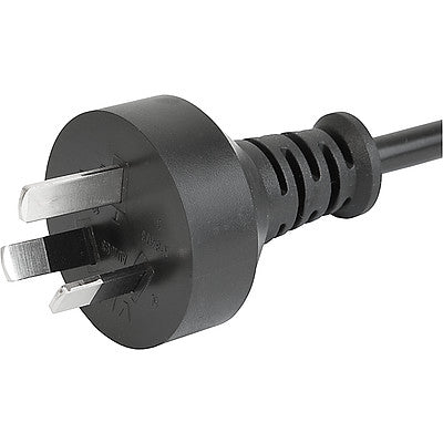 6051.2070 AU Plug to C13 Female V-Lock Power Cord 1.5m, 10A 250V, Black/Yellow - Perfect for Computers, Servers & Office Equipment