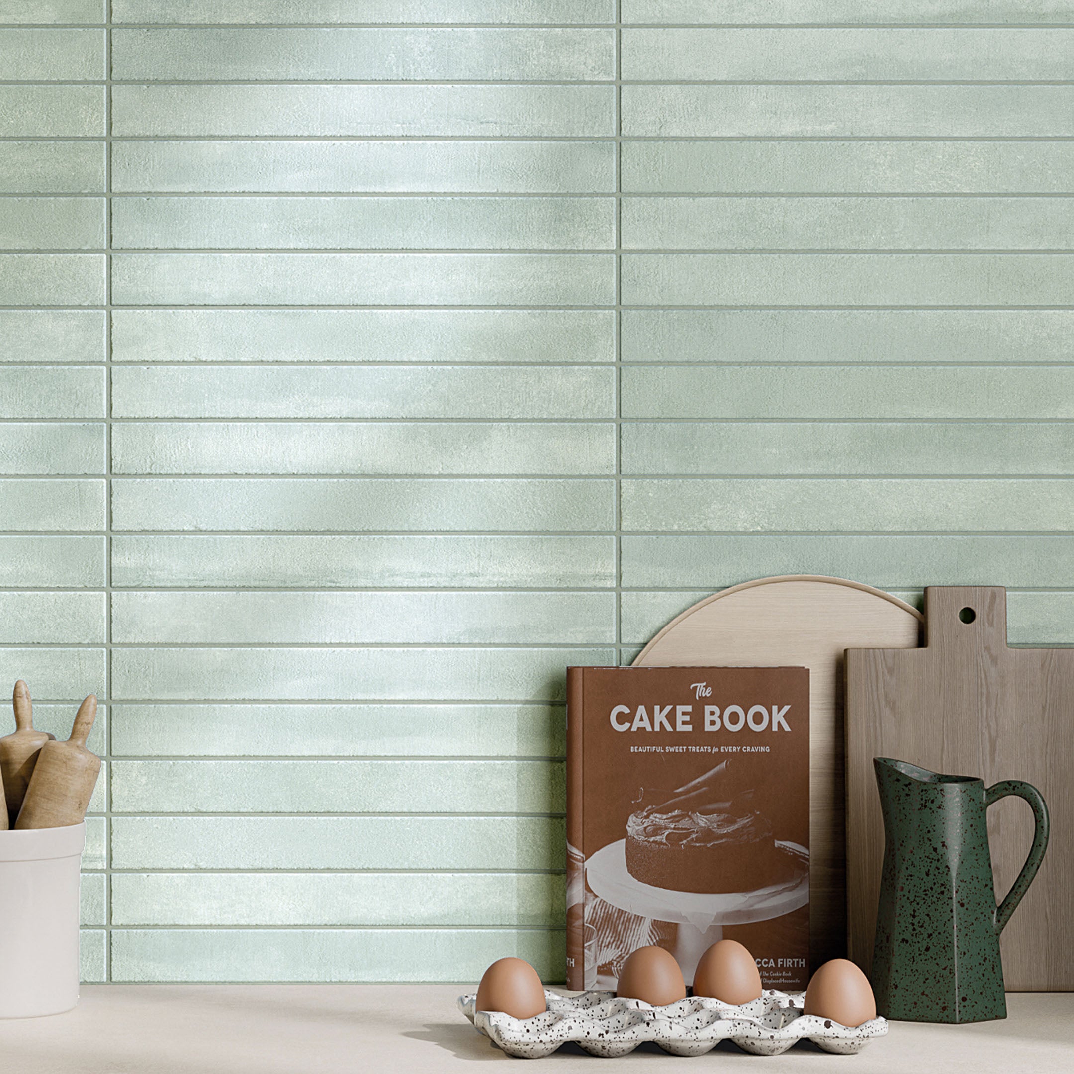 Arenosa Matte Zellige Subway Wall Tile - Premium Ceramic Tile for Kitchen Backsplash, Bathroom & Shower Walls - Waterproof & Easy to Clean (12x24 Inch)
