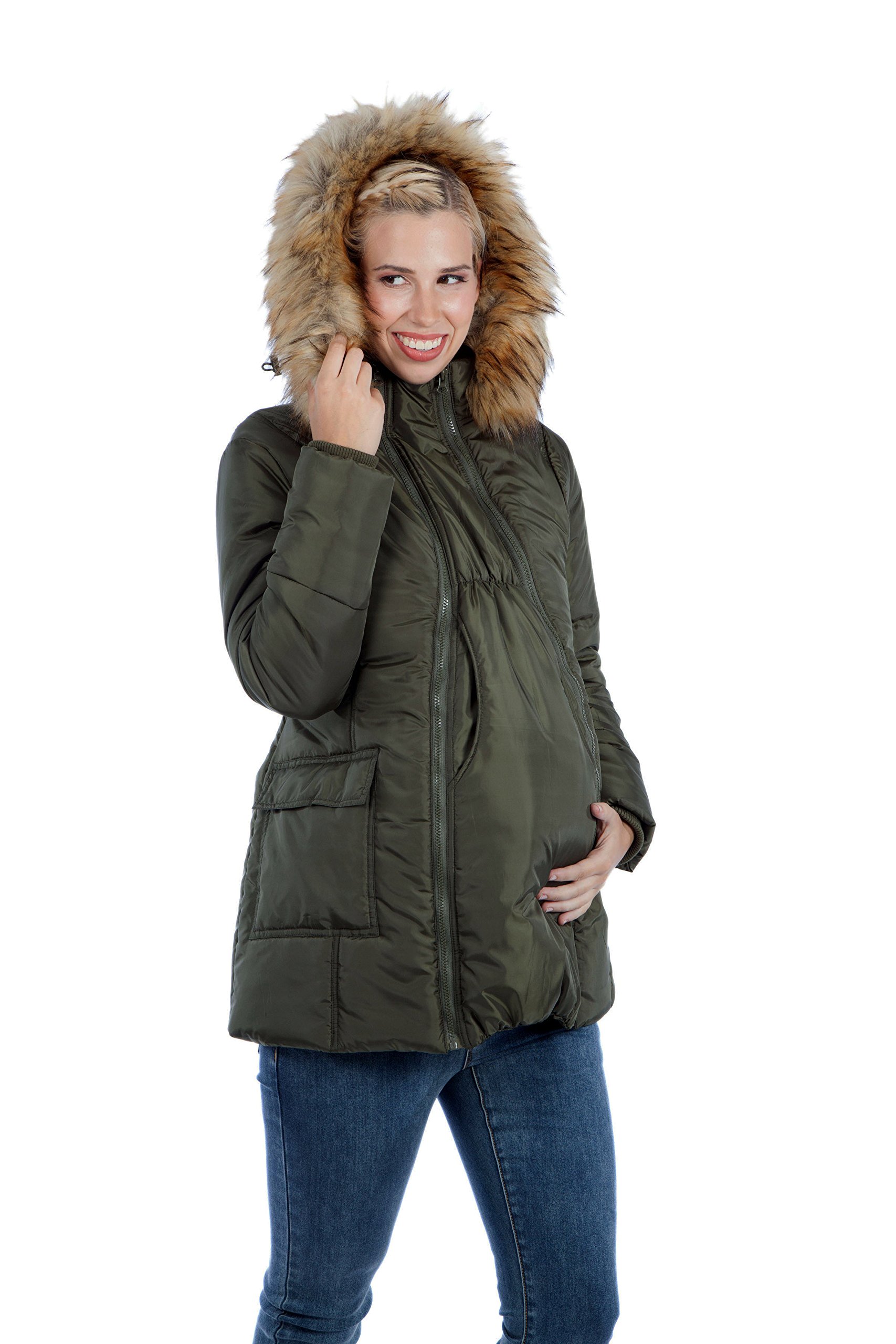 Maternity Jacket Quilted 3 in 1 Technology - Versatile Winter Coat for Pregnant Women, Perfect for Outdoor Adventures and Everyday Comfort