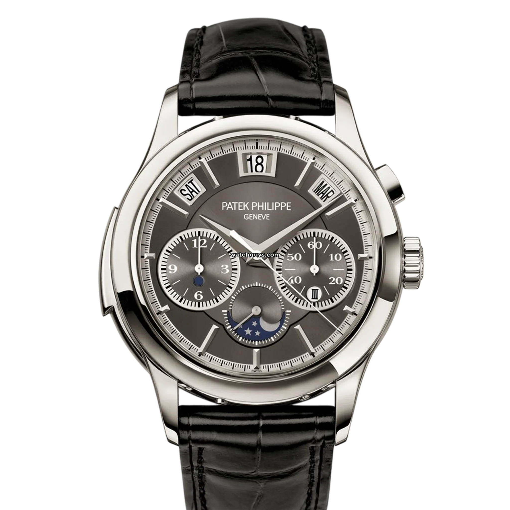 Luxury Patek Philippe Grand Complications 5208P-001 Platinum Men's Watch - Perfect for Formal Events & High-End Collectors