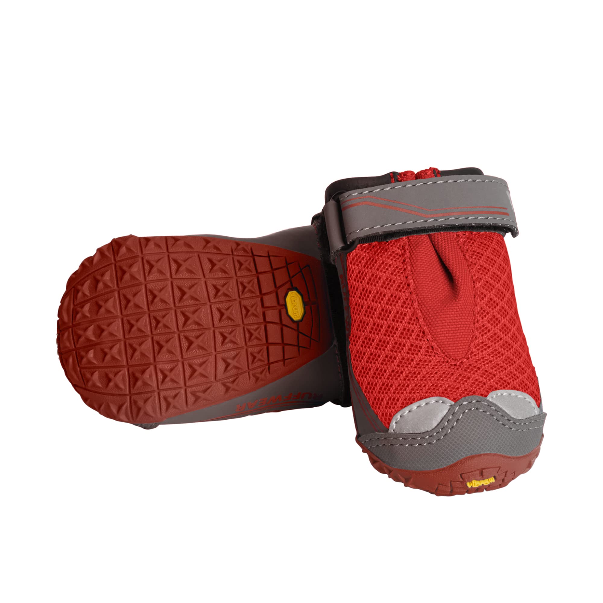 Ruffwear Grip Trex Dog Boots - Waterproof Outdoor Booties with Non-Slip Rubber Soles for Hiking, Running & Rough Terrain - Red Sumac (1.75 Inch) - Perfect for Trail Adventures, Winter Walks & Paw Protection