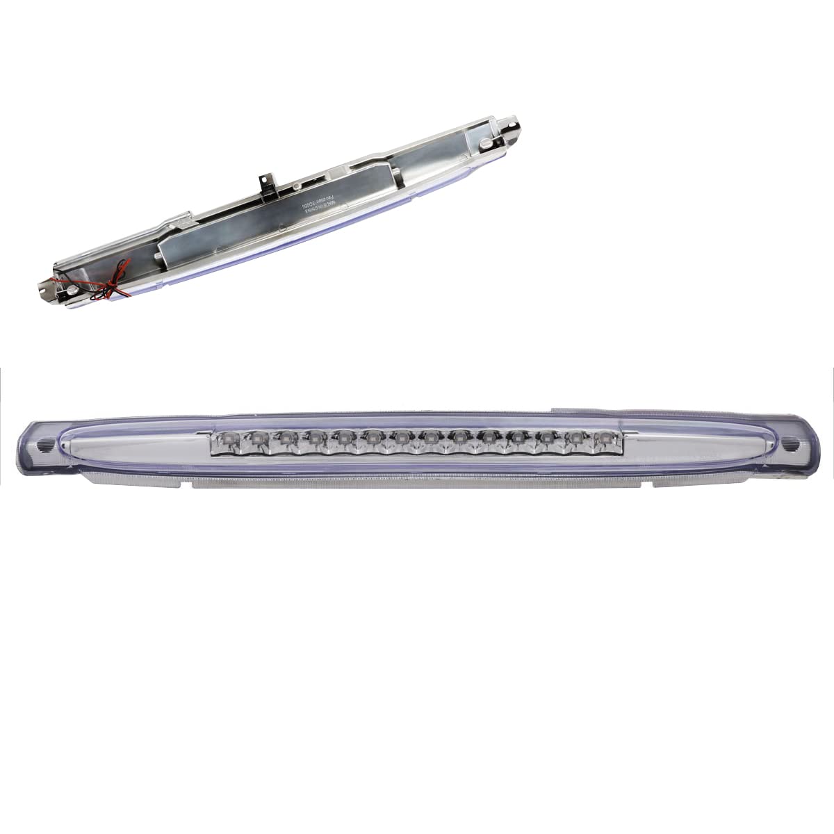 PM PERFORMOTOR Full LED Third Brake Light Compatible with Chevy Trailblazer/GMC Envoy 2002-2009 - Rear Stop Lamp Bar Chrome - Upgrade for Enhanced Safety & Style on SUV/Crossover Vehicles