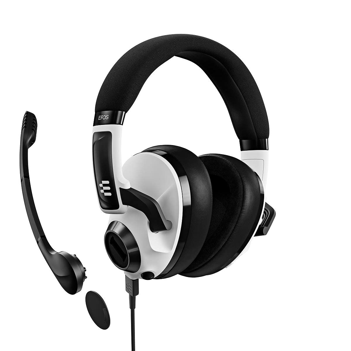 EPOS H3 Hybrid Wireless Gaming Headset with Bluetooth - USB-A & 3.5mm Dual Connectivity - Noise Cancelling Mic - Lightweight Design for PC, PS5, Xbox, Switch - Long Battery Life for All-Day Gaming - Perfect for Esports, Streaming & Work Calls (White)