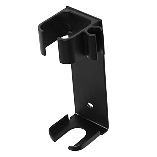 Menolana Wall Mounted Hair Dryer & Straightener Holder - Bathroom Organizer Stand for Hair Styling Tools, Black | Perfect for Small Spaces & Clutter-Free Vanity Organization