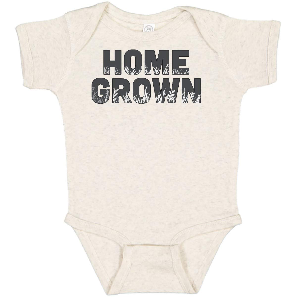 Inktastic Home Grown Baby Bodysuit - 100% Cotton Cute Infant Onesie for Newborns & Toddlers - Perfect for Family Photos, Playdates & Everyday Wear