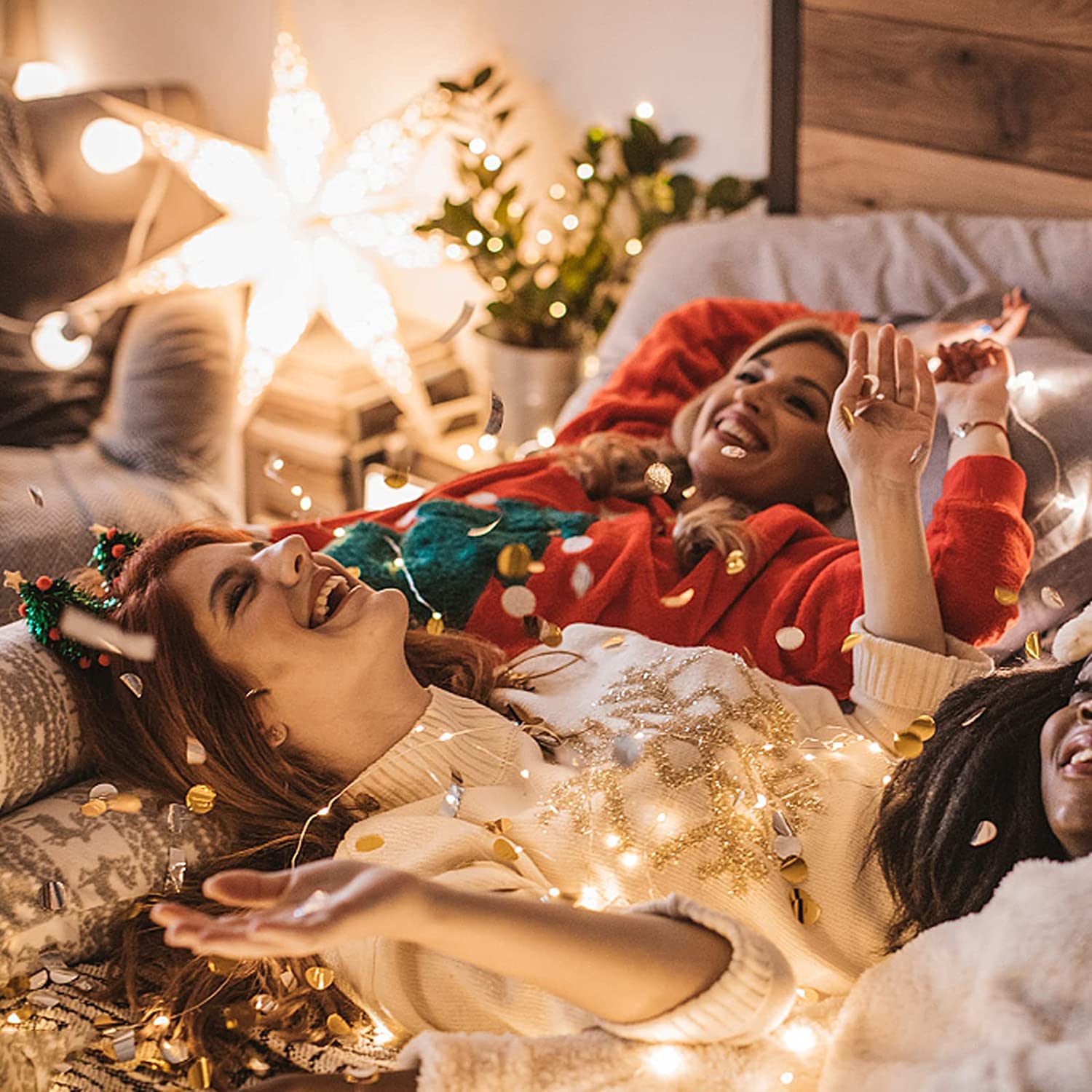 2 Pack Battery Operated LED Fairy Lights with Timer - 20 LED Copper Wire String Lights for Indoor & Outdoor Use - Perfect for Bedroom, Wedding, Party, Christmas Tree Decorations & Holiday Lighting