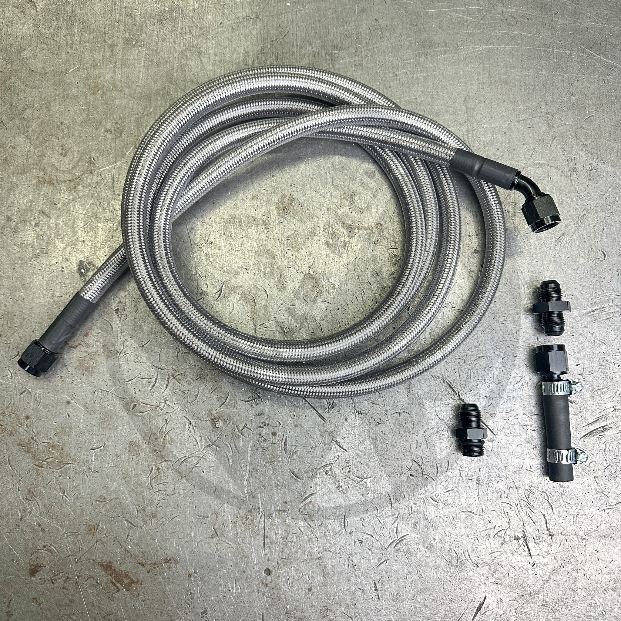 96-00 Honda Civic E85 Compatible Stainless Steel Fuel Return Line Kit - High Performance Fuel System Upgrade for Racing & Daily Driving