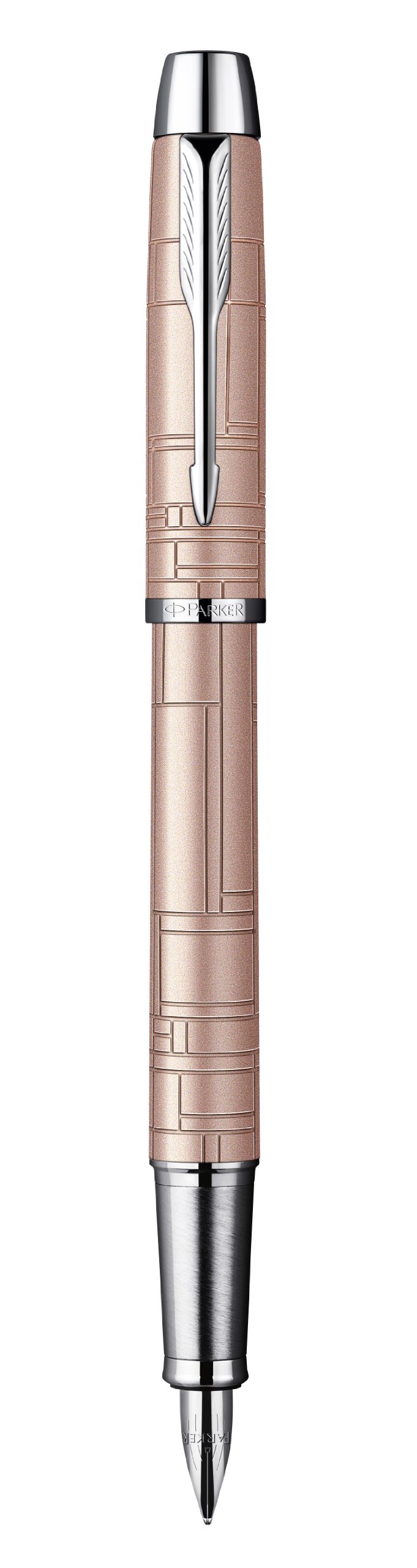 Parker IM Premium Fountain Pen - Medium Nib, Metallic Pink with Gift Box - Perfect for Writing, Journaling, and Elegant Gifting