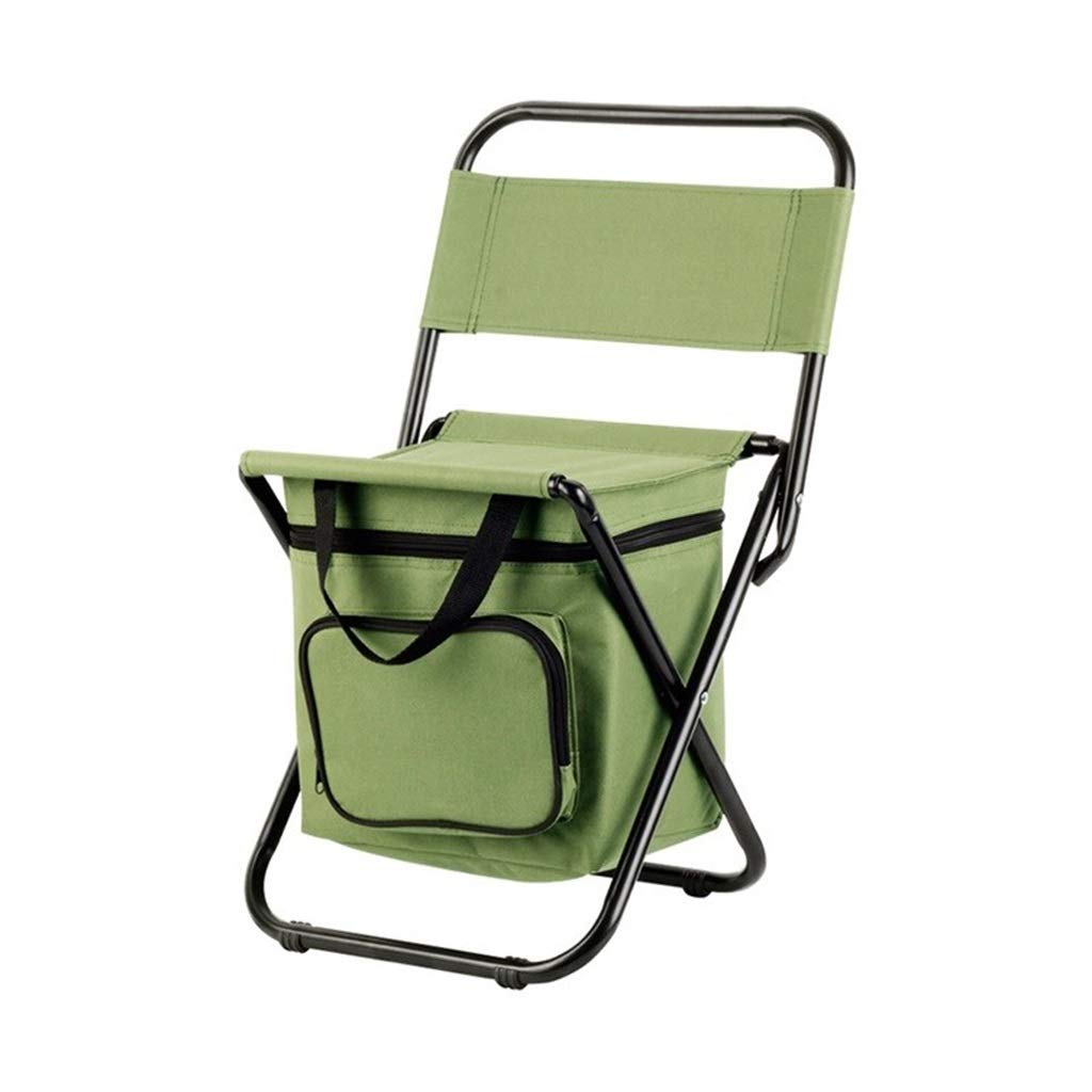 CSQ Portable Stool Backpack with Insulated Cooler - Foldable Camping Chair with Fishing Tackle Storage, Picnic Seat Bag for Outdoor Adventures, Hiking, Beach & Tailgating