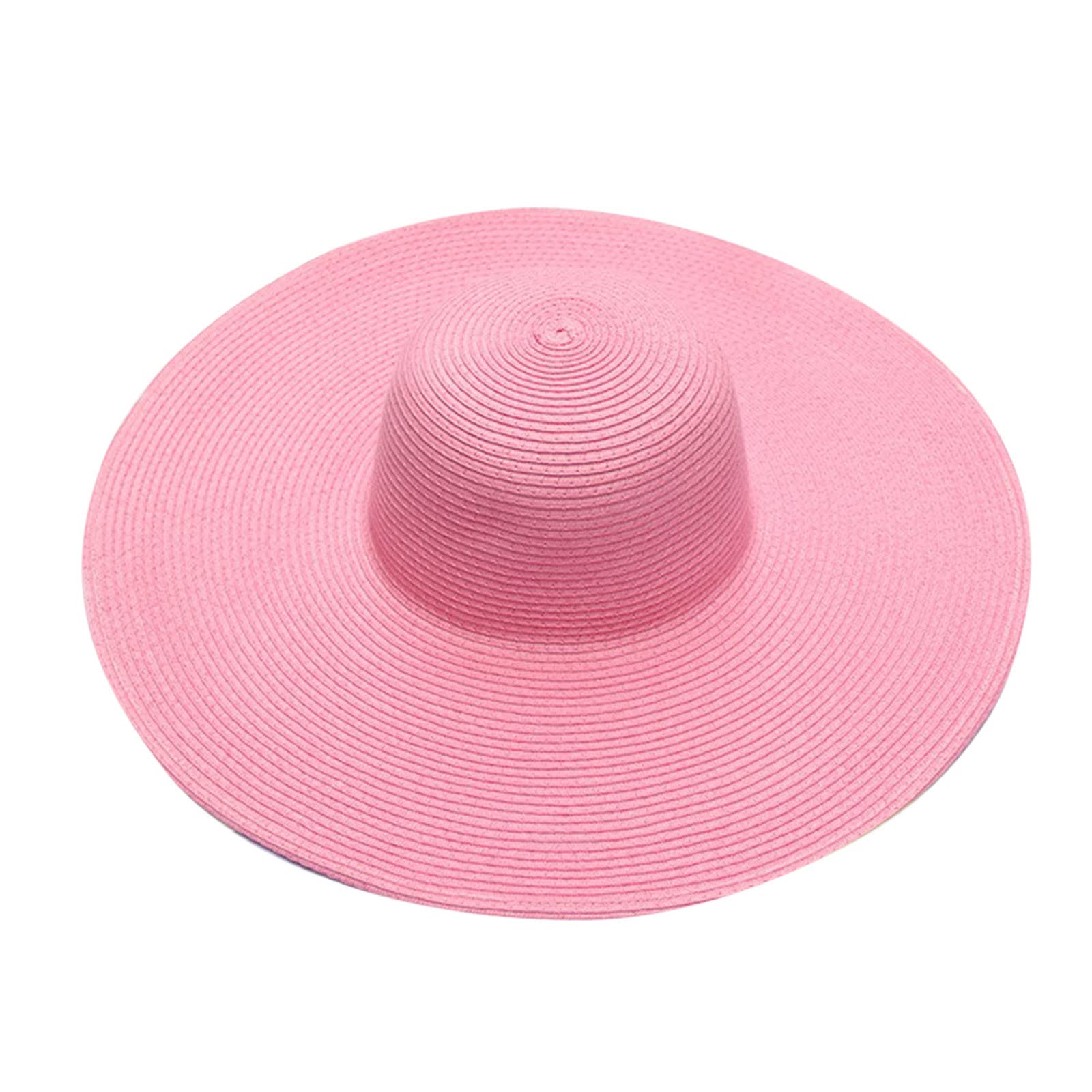 Women's Wide Brim Straw Sun Hat - Foldable Beach Hat for Women & Girls - UPF 50+ UV Protection - Perfect for Summer, Travel, Beach Vacations & Outdoor Activities