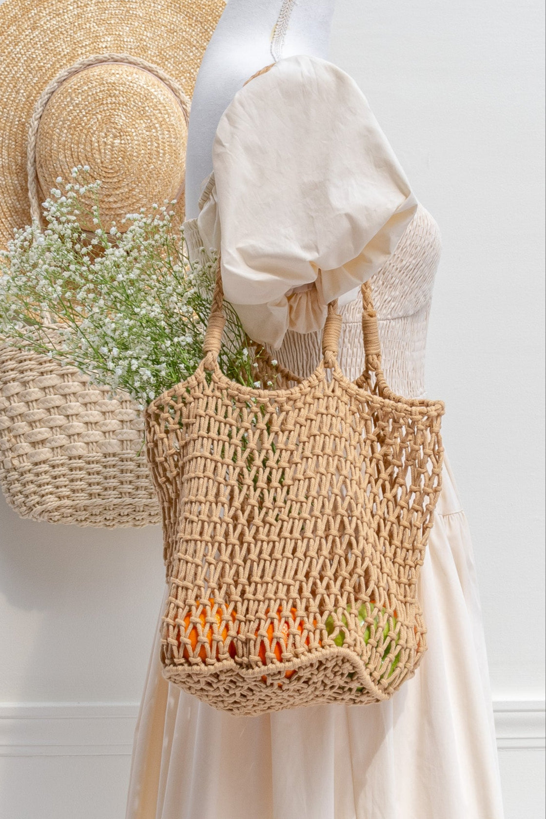 Sonoma Market Bag - Stylish & Durable Reusable Grocery Tote for Shopping, Beach & Farmers Market | Eco-Friendly Cotton Canvas Carryall