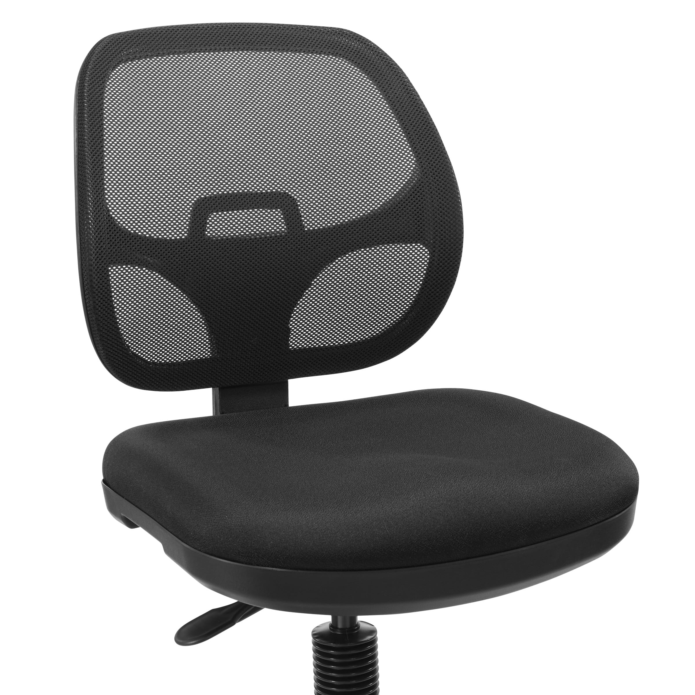 Office Star DC Series Deluxe Ergonomic Drafting Chair - Breathable Mesh Back with Lumbar Support, Adjustable Footring & Black Fabric - Perfect for Architects, Designers & Home Office Workspaces