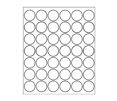 ChromaLabel 1.25 Inch Round Printable Labels for Laser and Inkjet Printers - 1050 Stickers per Pack (42 per Sheet) - White Self-Adhesive Labels for Organizing, Mailing, and Product Labeling