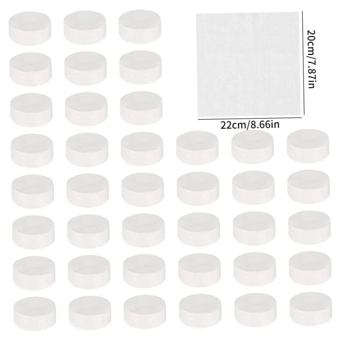 Compressed Towel Tablets - 80 Pcs Portable Disposable Mini Face Wipes for Camping, Travel, Gym & Emergency Kits | Quick-Dry, Space-Saving & Hygienic