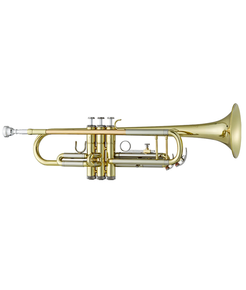 Antigua Vosi Series TR2565 Bb Trumpet with Monel Pistons - Professional Lacquered Brass Instrument for Jazz, Concert & Marching Band Performances