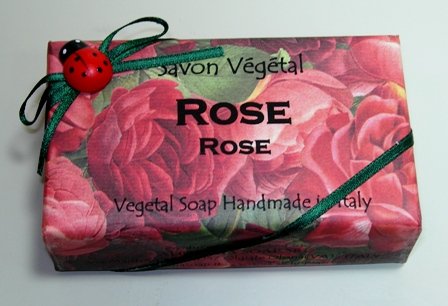 Alchimia Handmade Vegetal Fragranced Bath Soap - Rose Scented, Natural Ingredients, Made in Italy | Luxury Skincare for Relaxing Bath & Gift Sets
