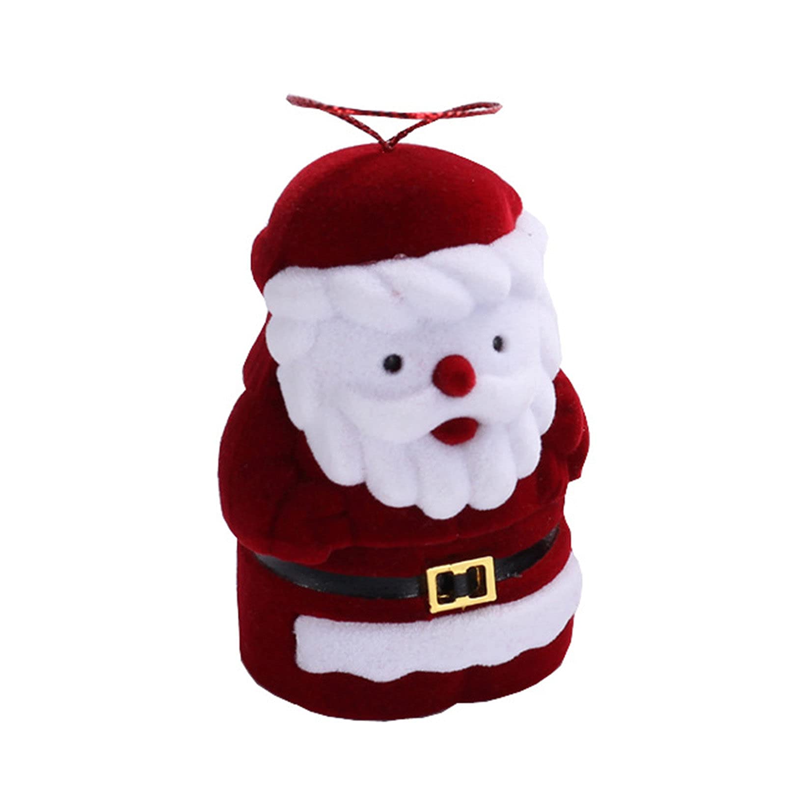 Premium Santa Claus Ring Box - Dustproof Flocking Jewelry Gift Box for Proposal, Engagement & Wedding Rings - Elegant Fine Workmanship | Perfect for Christmas Gifts, Proposal Surprises & Jewelry Storage