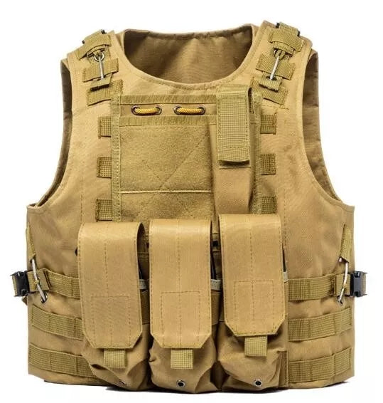 Tactical Molle Vest Lightweight Waterproof & Durable - Military & Outdoor Gear for Hiking, Camping & Airsoft