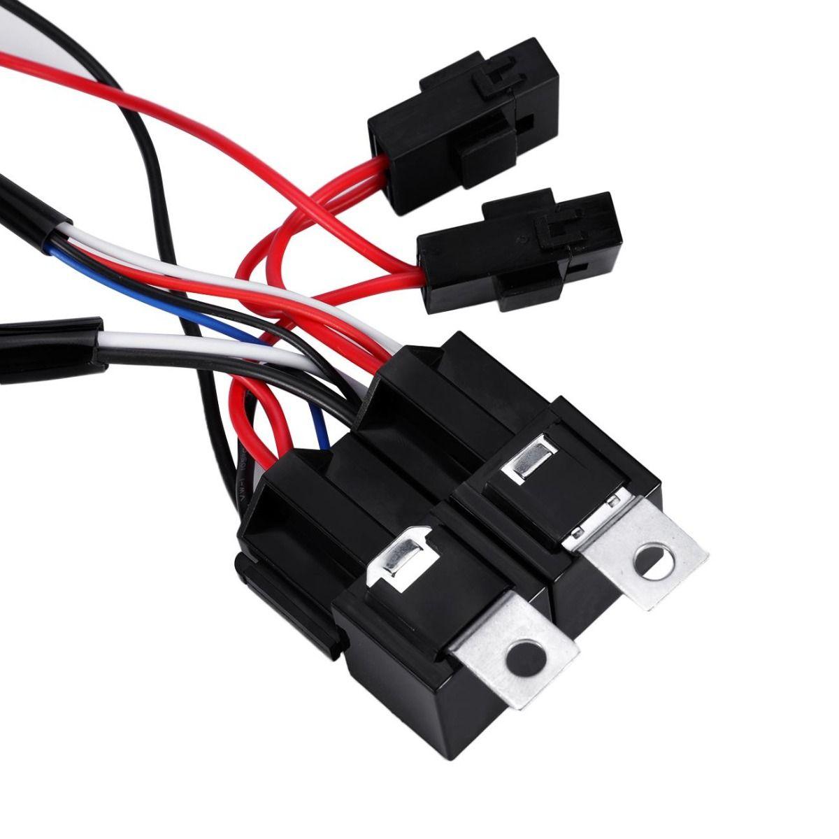 300W LED Light Bar Wiring Harness Kit with 40A Fuse & Relay, ON/Off Switch - 14AWG Single Lead for Off-Road, Truck, ATV, Boat, and Marine Lighting Installation