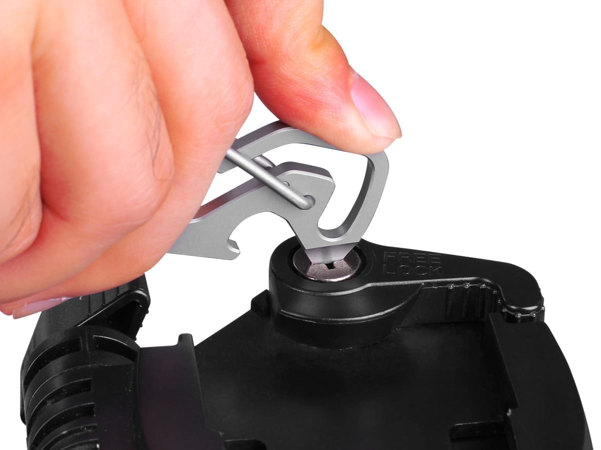 Fenix ALB-20 Heavy Duty Multi-Purpose Snap Hook - Durable Carabiner for Camping, Hiking, Climbing & Outdoor Gear (Black)