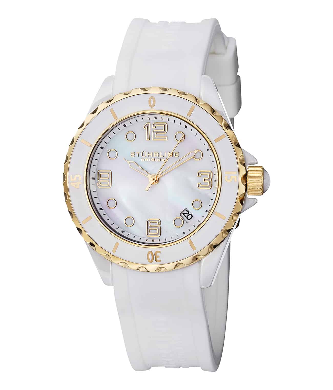 White Dial / White Case / White Silicone Strap Tang Buckle