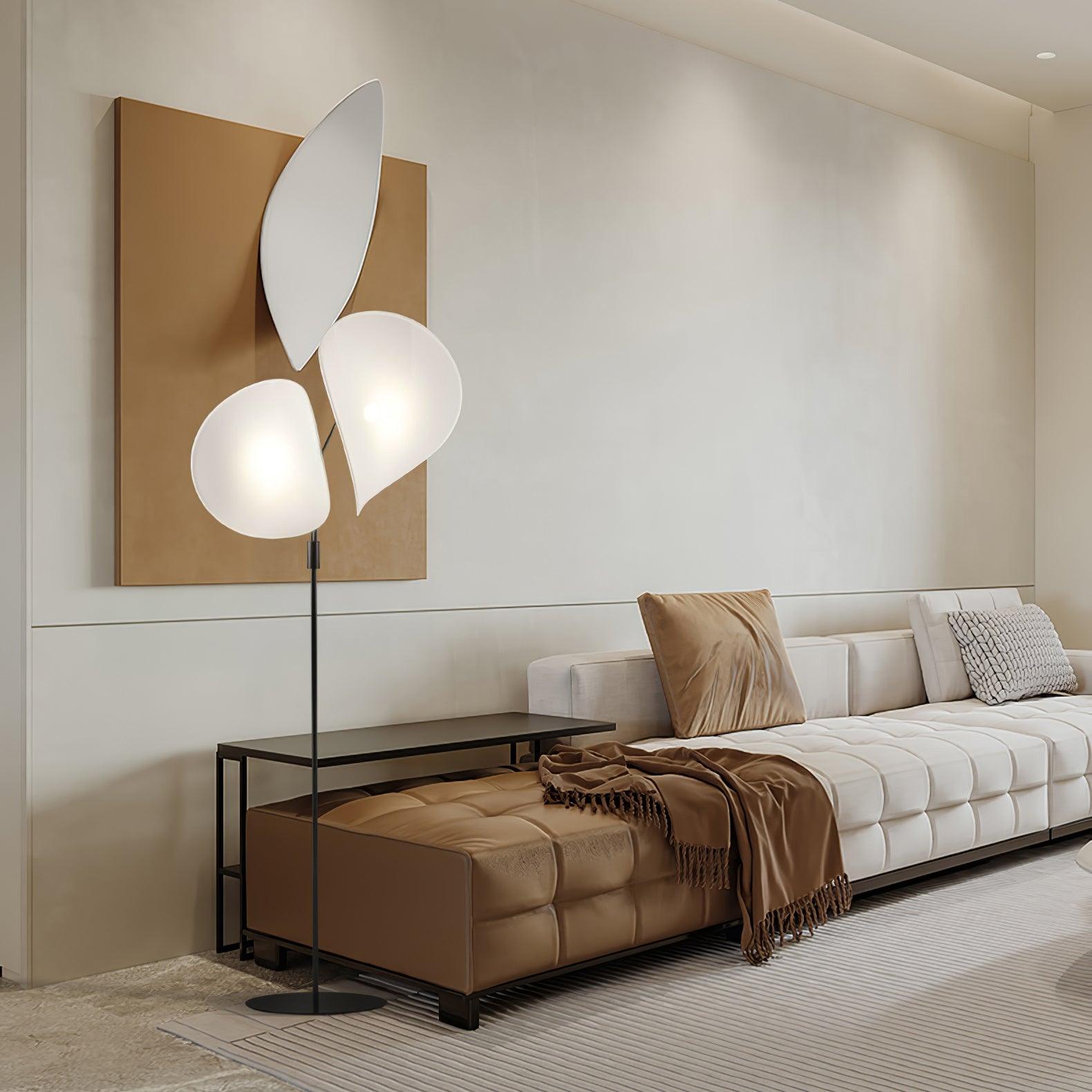 Modern Manta Floor Lamp with Adjustable Brightness - Elegant LED Standing Light for Living Room, Bedroom, or Office - Perfect for Reading, Relaxing, and Ambient Lighting