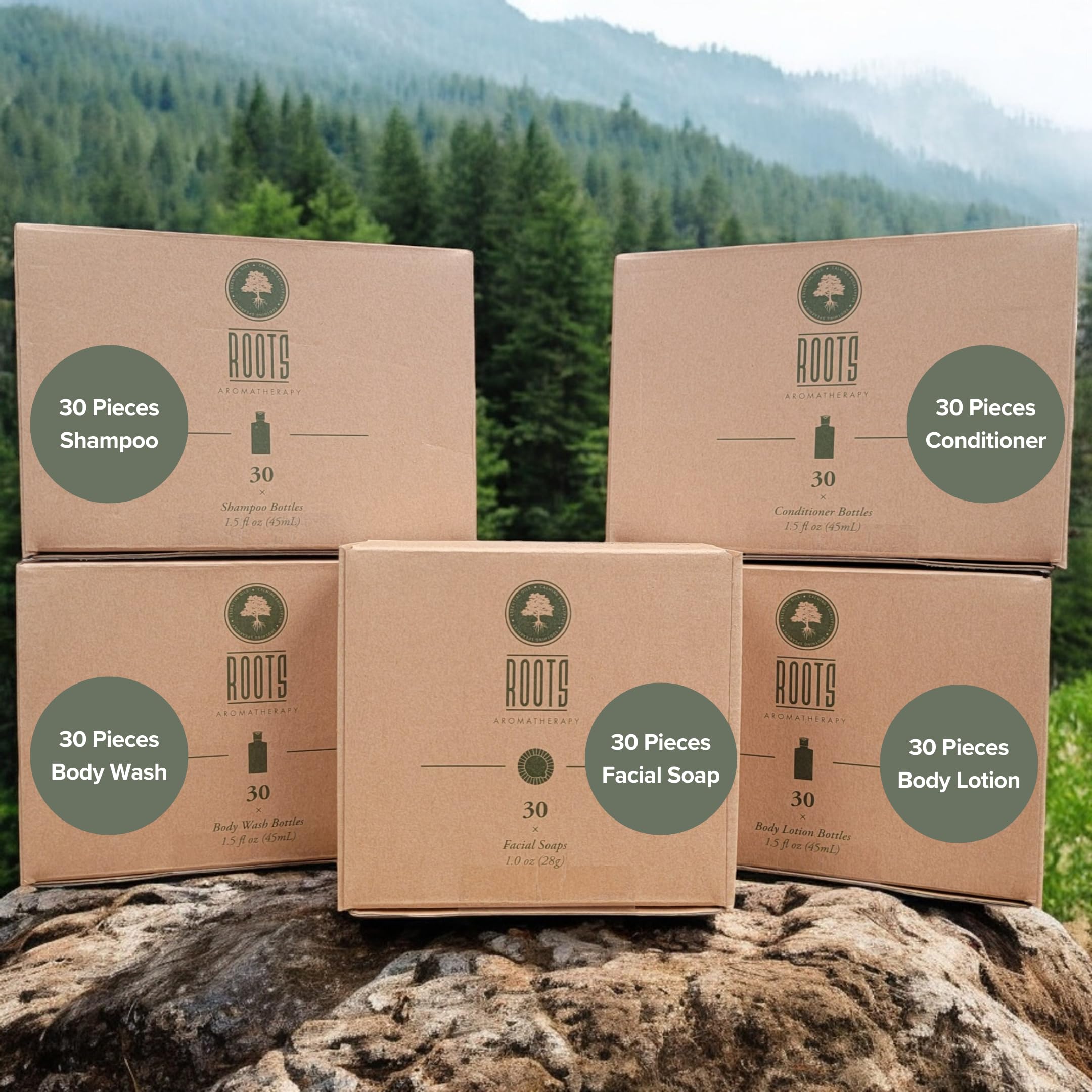 Bulk Travel Size Toiletries Set (150 Pack) - Shampoo, Conditioner, Body Wash & Lotion for Airbnb Hosts, Hotels & Shelters | Portable Guest Amenities for Travel, Hospitality & Homeless Care