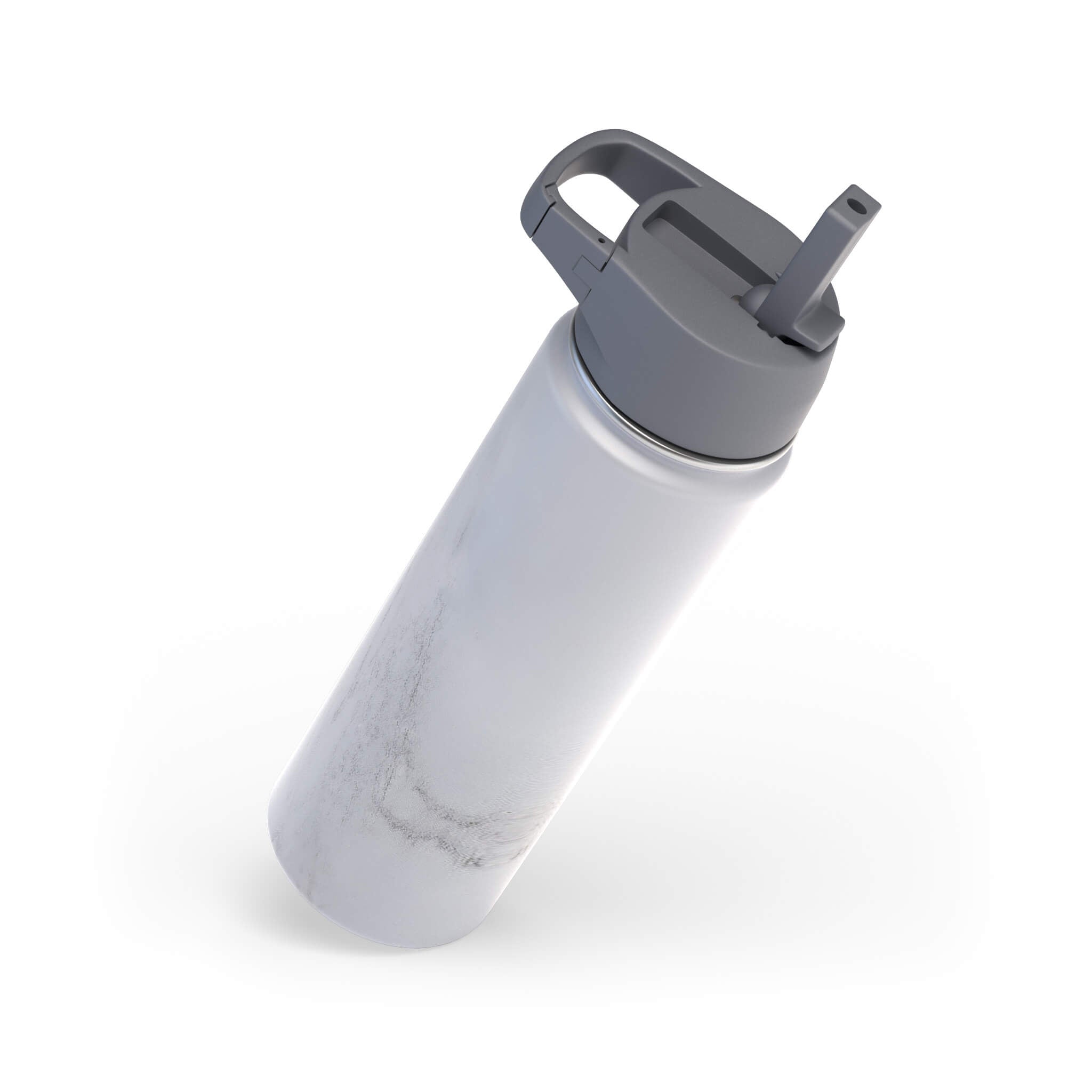Stainless Steel Carabiner Straw Lid Set for Wide Mouth Water Bottles - Perfect for Hiking, Camping & Outdoor Adventures