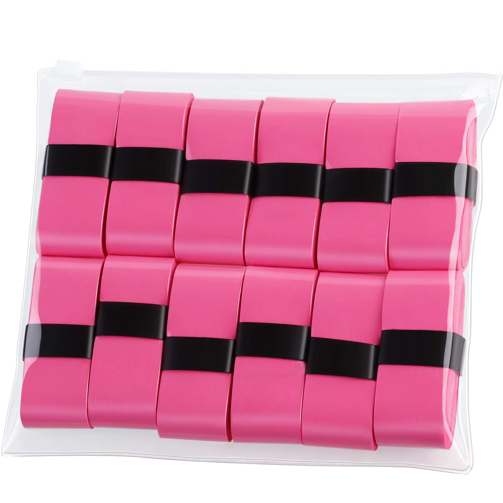 12-Pack Tennis & Badminton Racket Grip Tape Overgrips - Anti-Slip, Sweat Absorbent, Enhanced Performance for Sports & Training