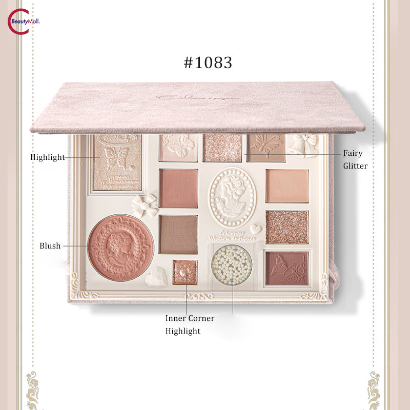 COLORROSE 12 Color Embossed Eyeshadow Palette - Highly Pigmented, Long Lasting Makeup for Day & Night Looks | Perfect for Parties, Weddings & Special Occasions
