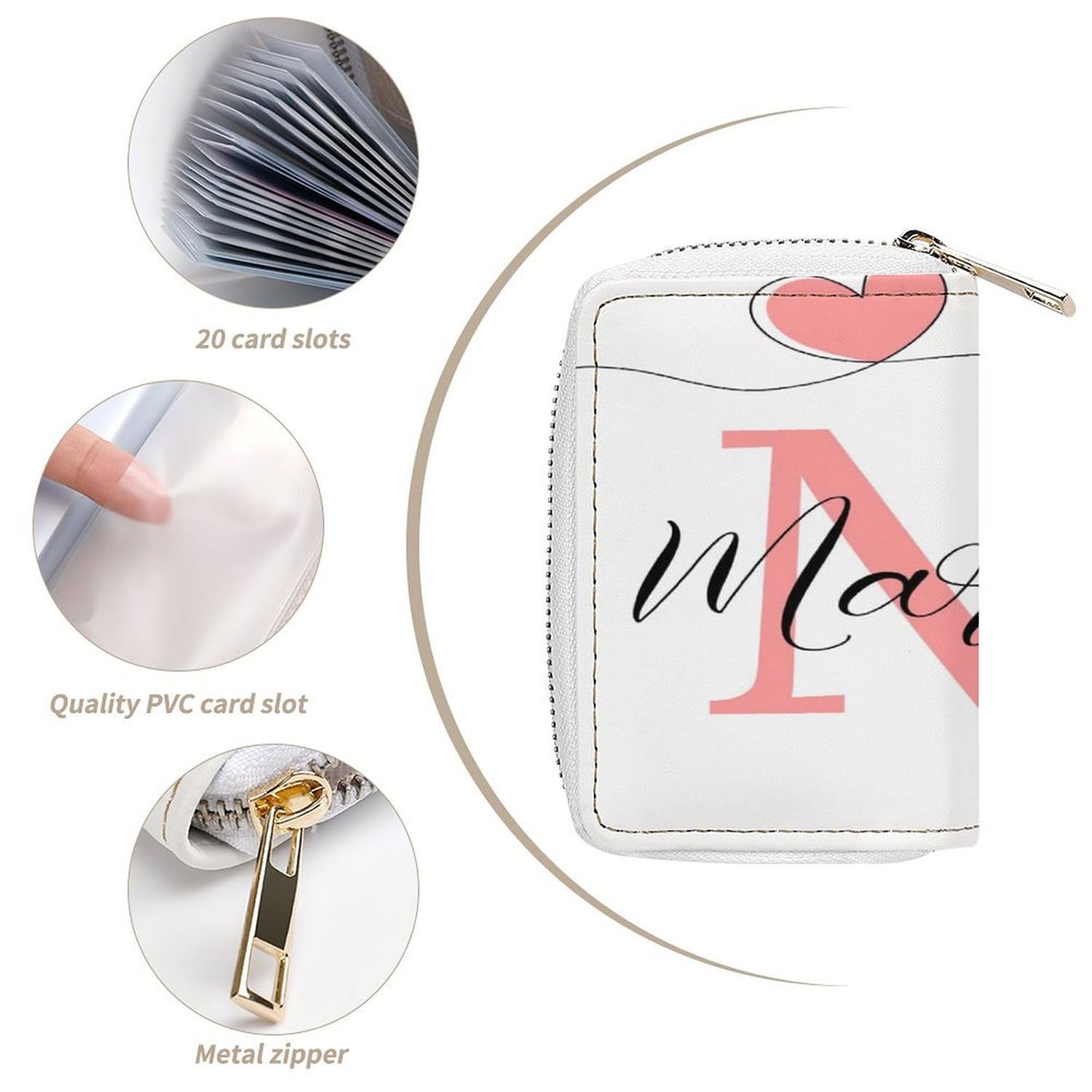 Custom Printed Wallets - Personalized Name & Photo Engraved Wallets for Men & Couples | Unique Christmas Gifts for Him & Her | Perfect for Anniversaries, Birthdays & Special Occasions