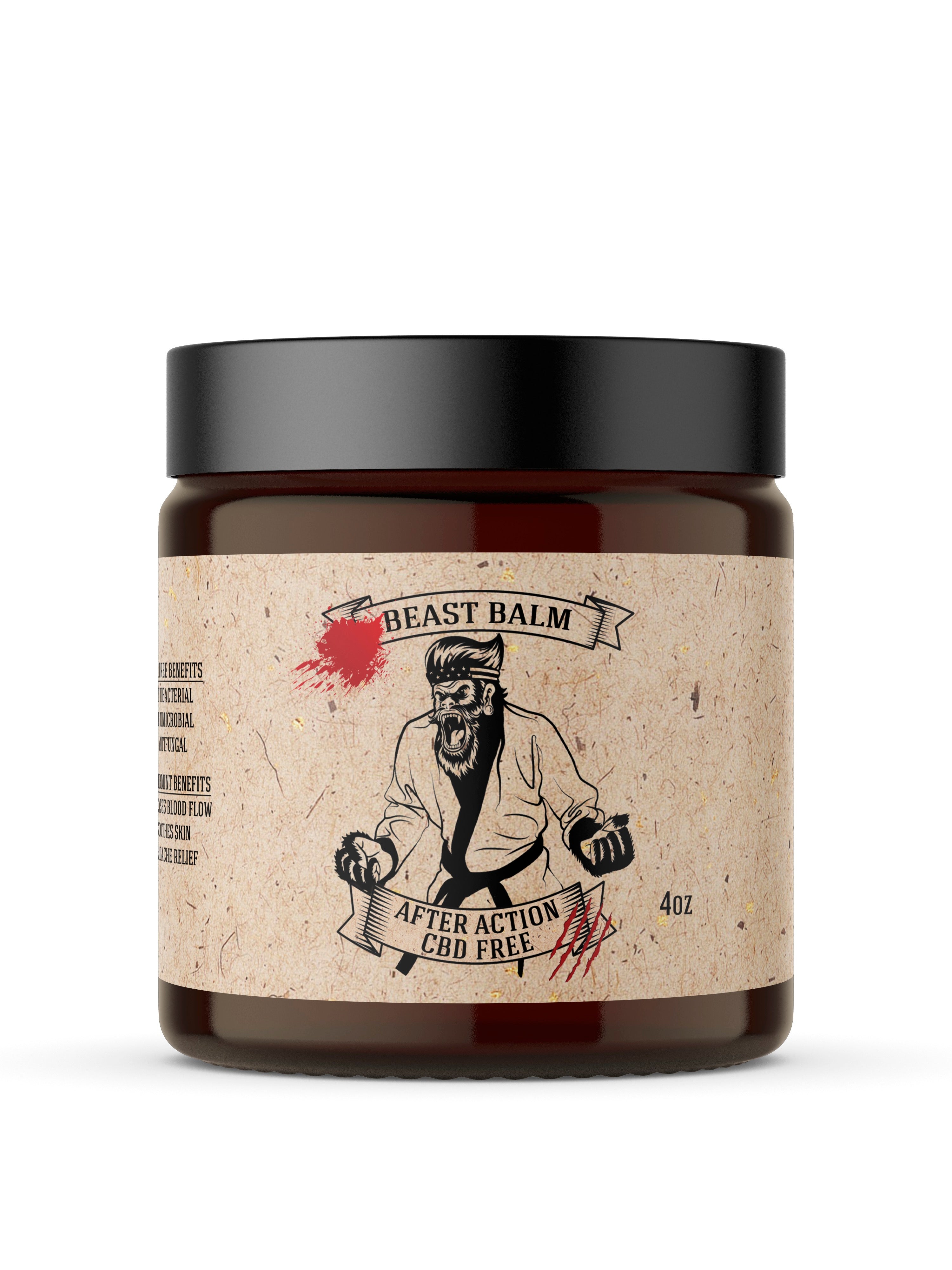 After Action Hemp-Free Beast Balm - Natural Muscle Recovery Cream for Athletes & Gym Enthusiasts - Post-Workout Pain Relief & Soreness Recovery