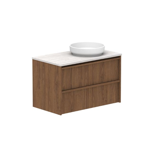 ADP Eli Wall Mounted Bathroom Vanity - Modern Floating Vanity with Sink for Small Space, Perfect for Apartments and Powder Rooms