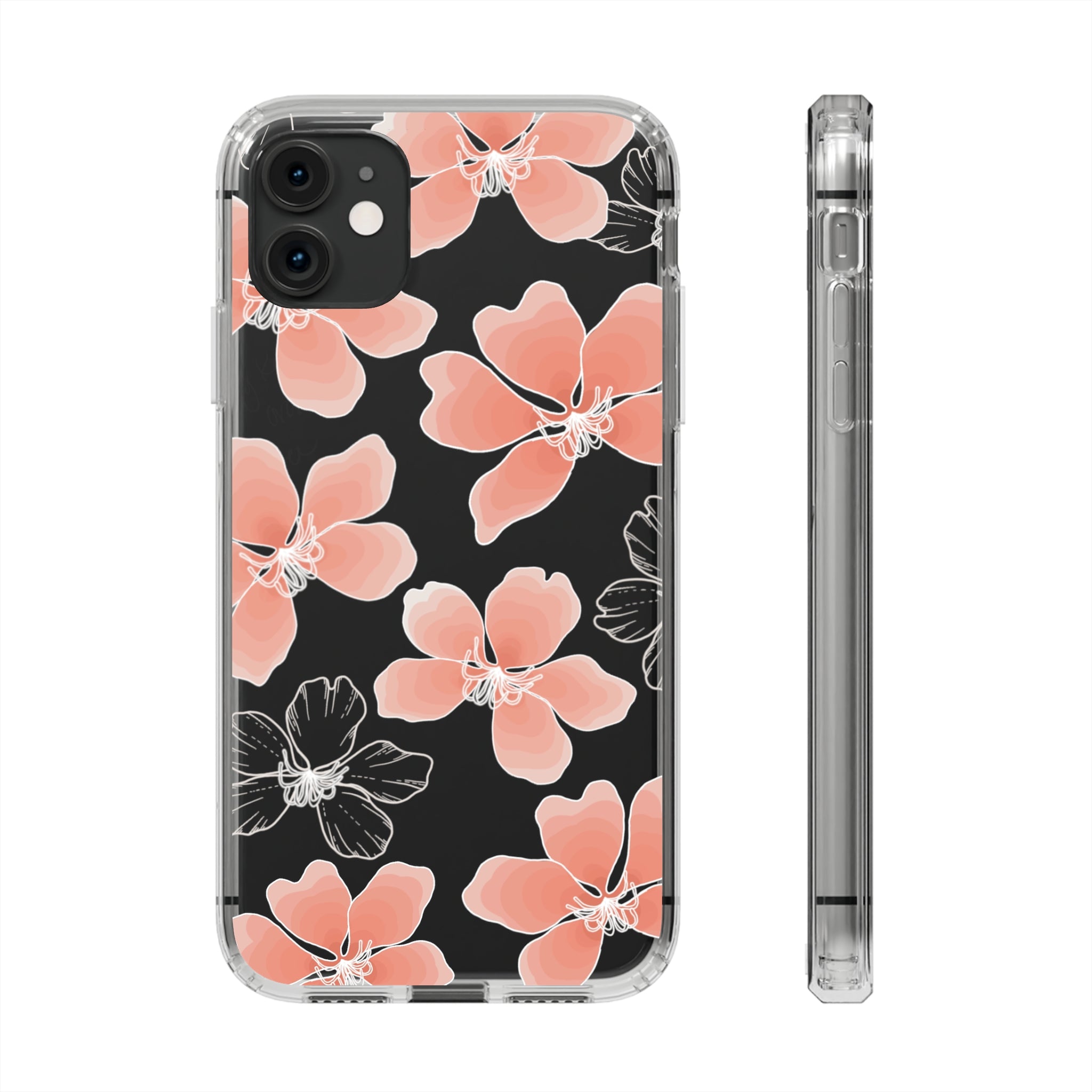 Hong Kong Orchid Clear Phone Case - Slim Protective Cover for iPhone & Samsung | Perfect for Everyday Use, Travel & Gifting