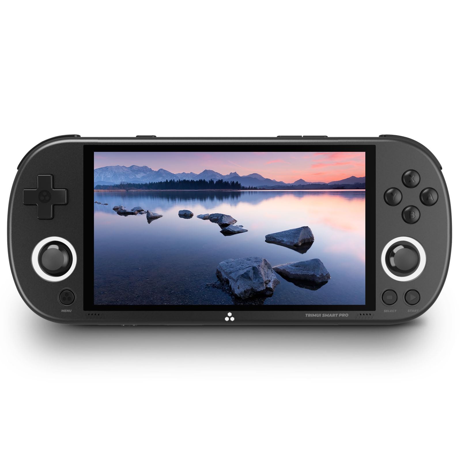 **Smart Pro Retro Game Console - 4.96-Inch 720x1280 IPS Screen, Built-in 64GB TF Card, 5000mAh Battery, Supports Multiple Emulators - Portable Handheld Gaming Device for Travel & Home Entertainment (Black)**    **Usage Scenarios:** Perfect for nostalgic gaming on the go, long flights, road trips, or cozy home gaming sessions with classic titles.
