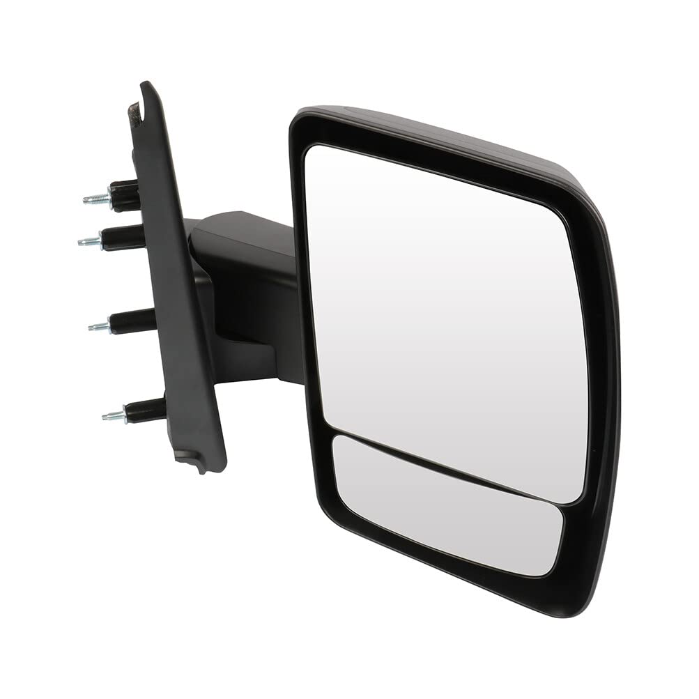 SCITOO Black Manual Folding Passenger Side View Mirror Replacement for 2012-2013 Nissan NV1500 NV2500 NV3500 - NI1321232 | Durable Exterior Mirror for Commercial Vans & Work Trucks