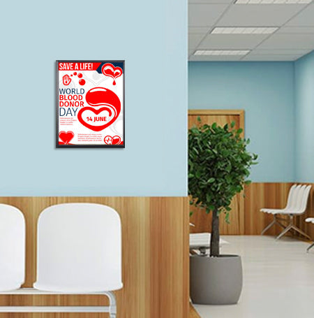 8.5x14 Poster Frame - SwingFrame Wide Face Display for Art, Photos & Posters - Perfect for Home, Office & Gallery Decor