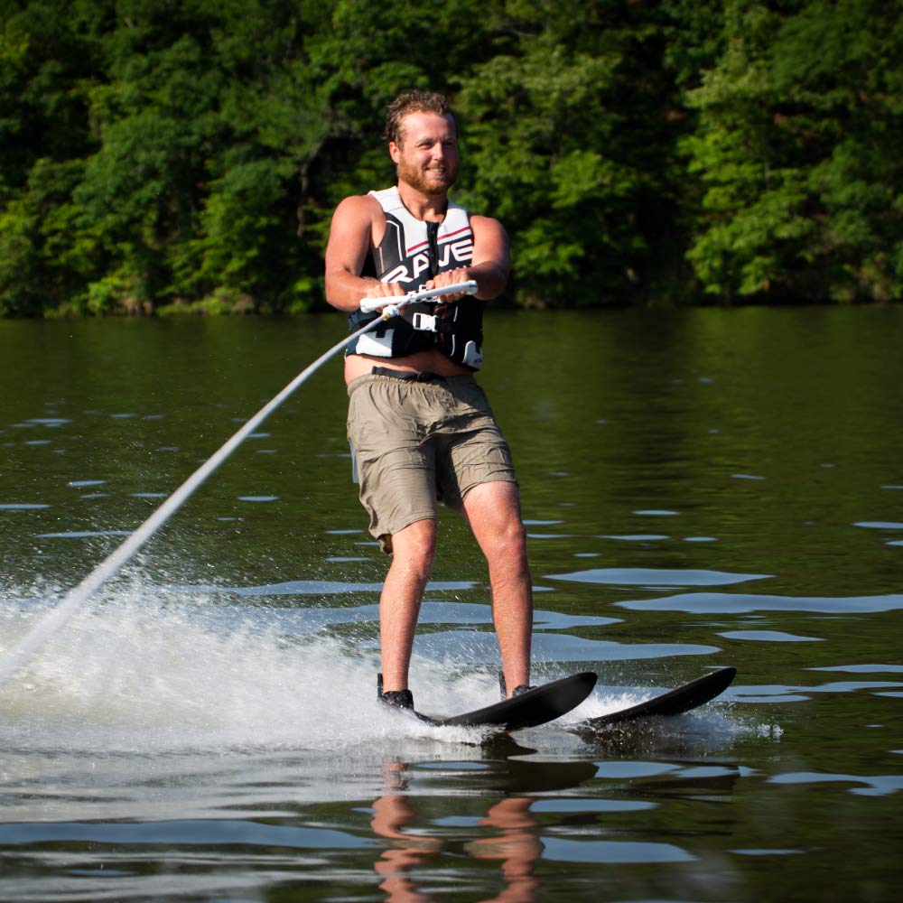 RAVE Sports Rhyme Combo Water Skis for Adults - Premium Performance Skis for Lakes & Oceans | Perfect for Summer Water Sports & Family Fun