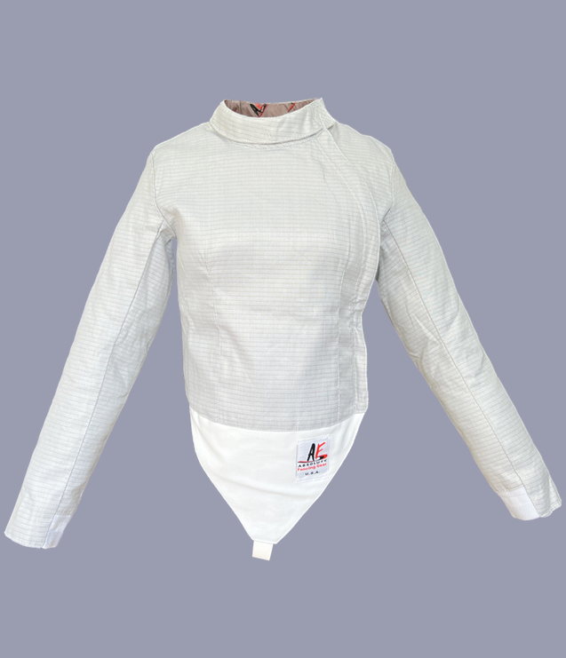 AF Women's Front Zip Sabre Lame Fencing Jacket - Lightweight & Breathable for Competitive Fencing - Perfect for Training & Tournaments
