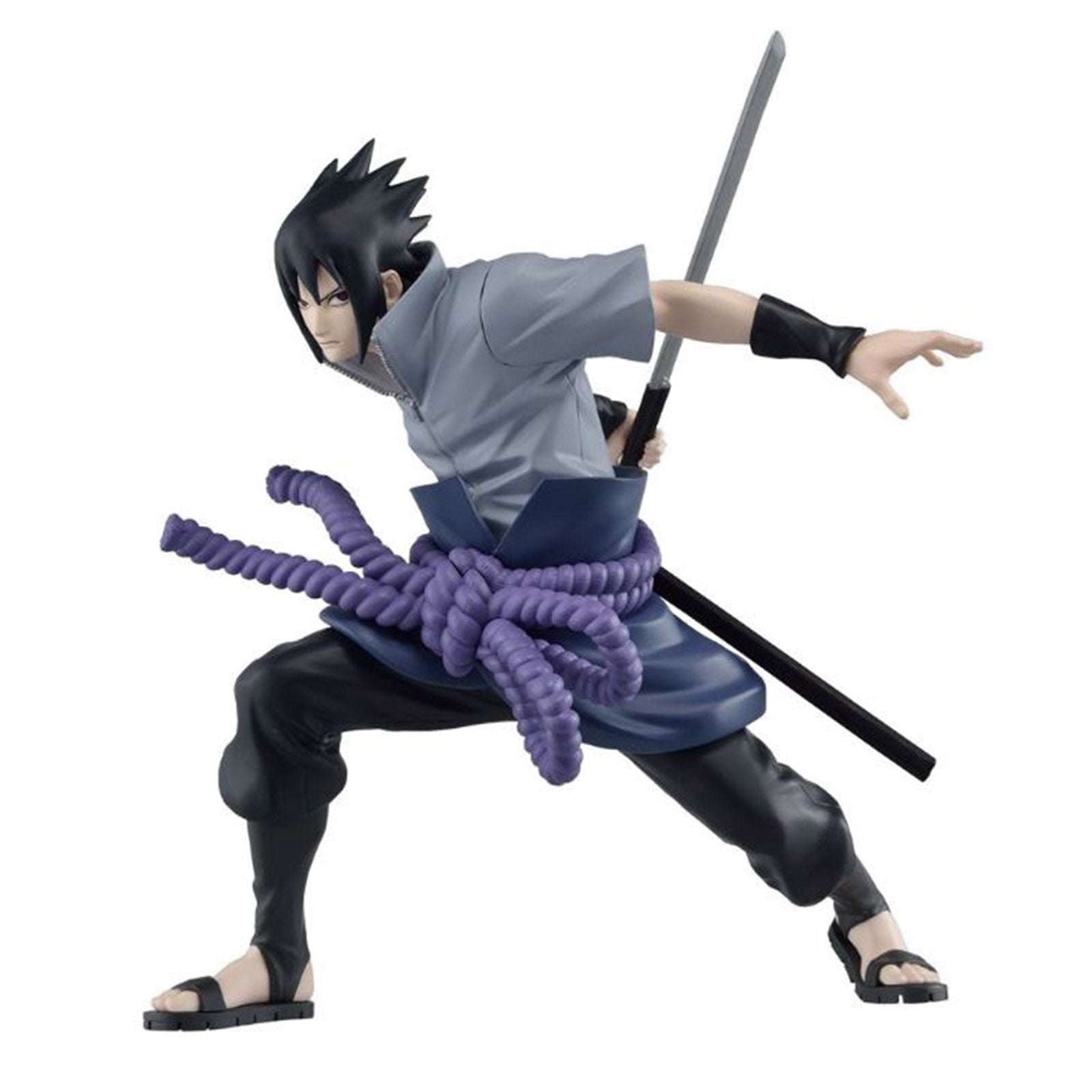 Bandai Naruto Shippuden Uchiha Sasuke Vibration Stars Action Figure III - Anime Collectible for Display, Gift & Cosplay Scenes