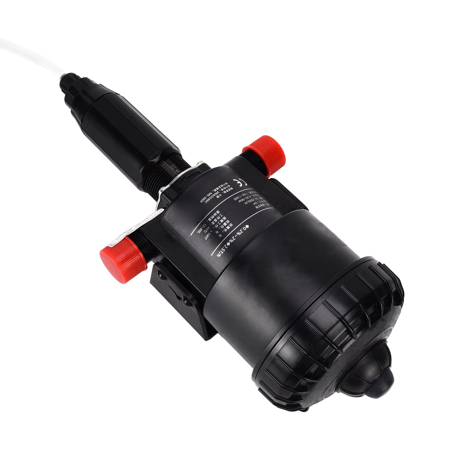**High Precision G3/4 External Thread Liquid Doser Dispenser - Adjustable Chemical Fertilizer Injector for Farming, Industry & Livestock (Black) - Ideal for Hydroponics, Agriculture & Chemical Dosing**