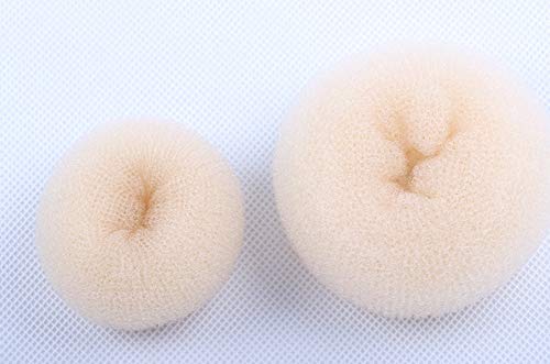 3Pcs Donut Hair Bun Maker Ring - Large, Medium, Small Set for Women & Girls - Chignon Hair Doughnut Styling Tool for Updos, Ponytails & Party Hairstyles