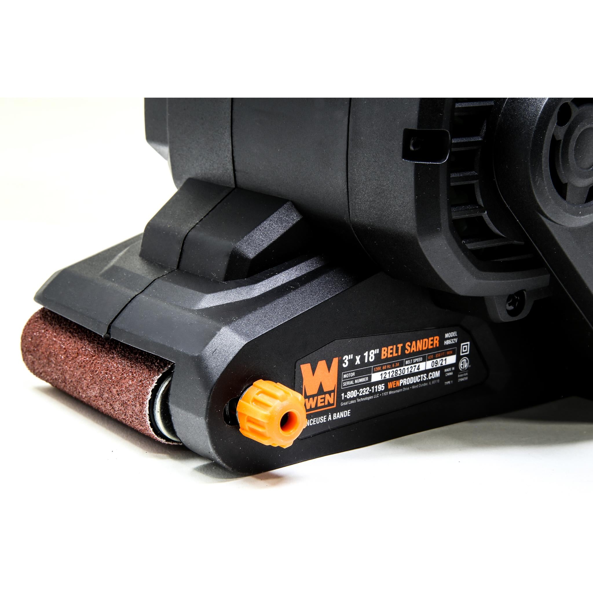 WEN HB632V 6.3 Amp Variable Speed Handheld Belt Sander - 3