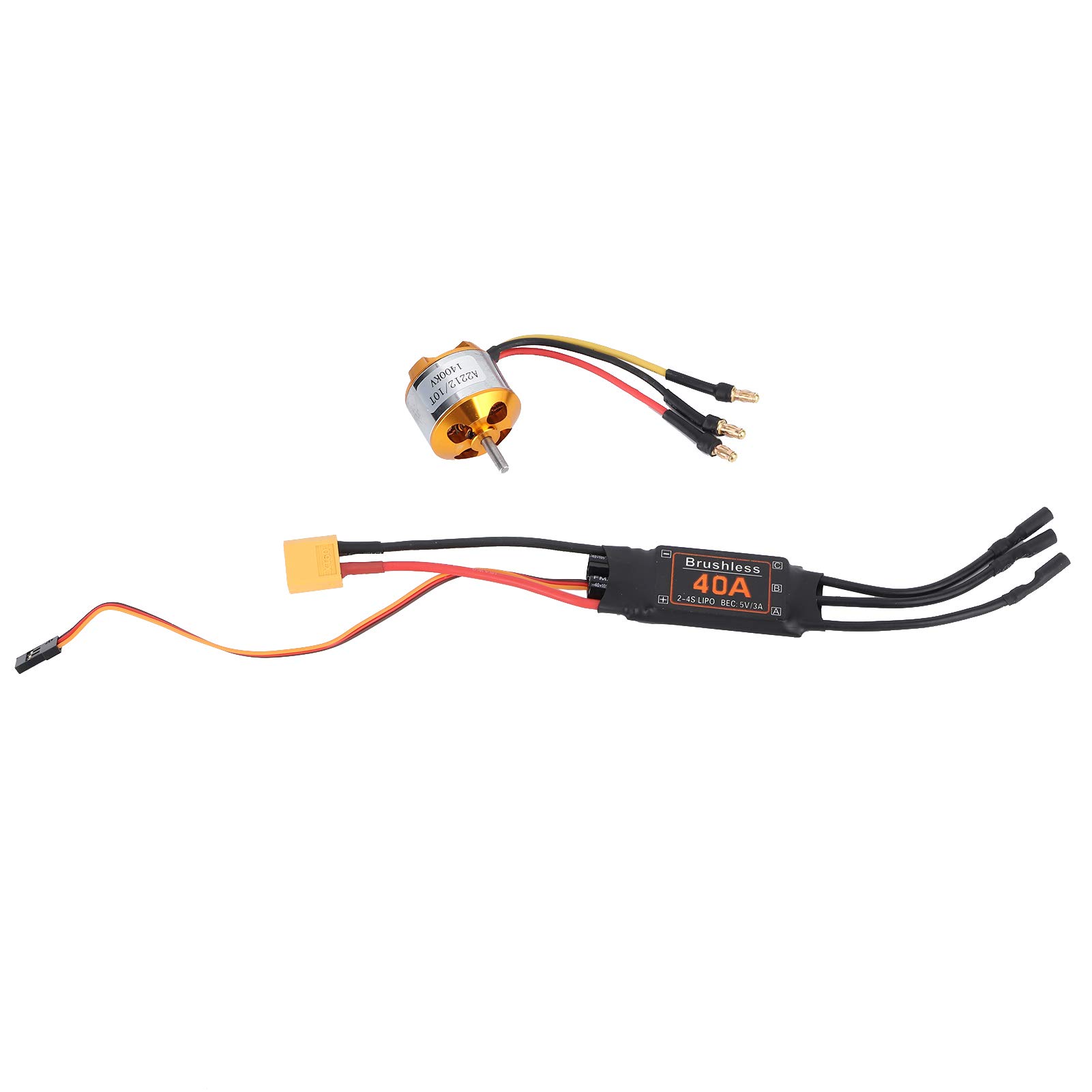 40A Brushless ESC for RC Drones - Lightweight, Low Pressure Cut-Off Protection, Smooth Operation & Strong Compatibility | Perfect for FPV Racing, Aerial Photography & DIY RC Projects