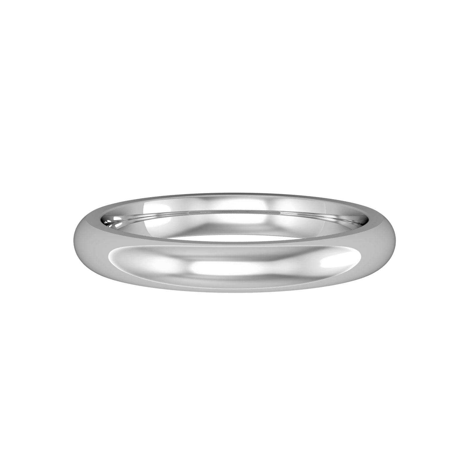 Classic Premium 3.0mm Court Style Wedding Band Ring for Men & Women - Perfect for Engagement, Anniversary, and Everyday Wear