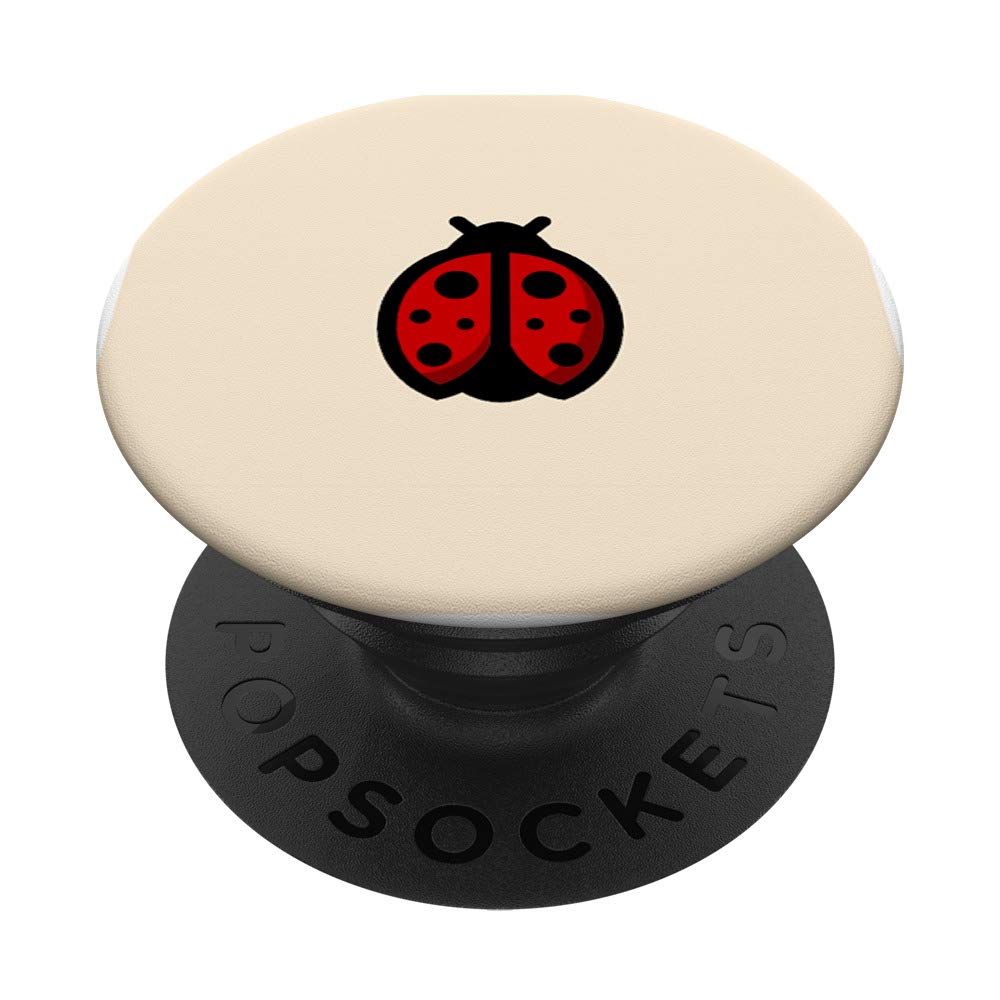 Ladybug PopSockets PopGrip: Interchangeable Phone Grip & Stand for iPhone, Samsung, Tablets - Perfect for Work, Travel, and Everyday Use