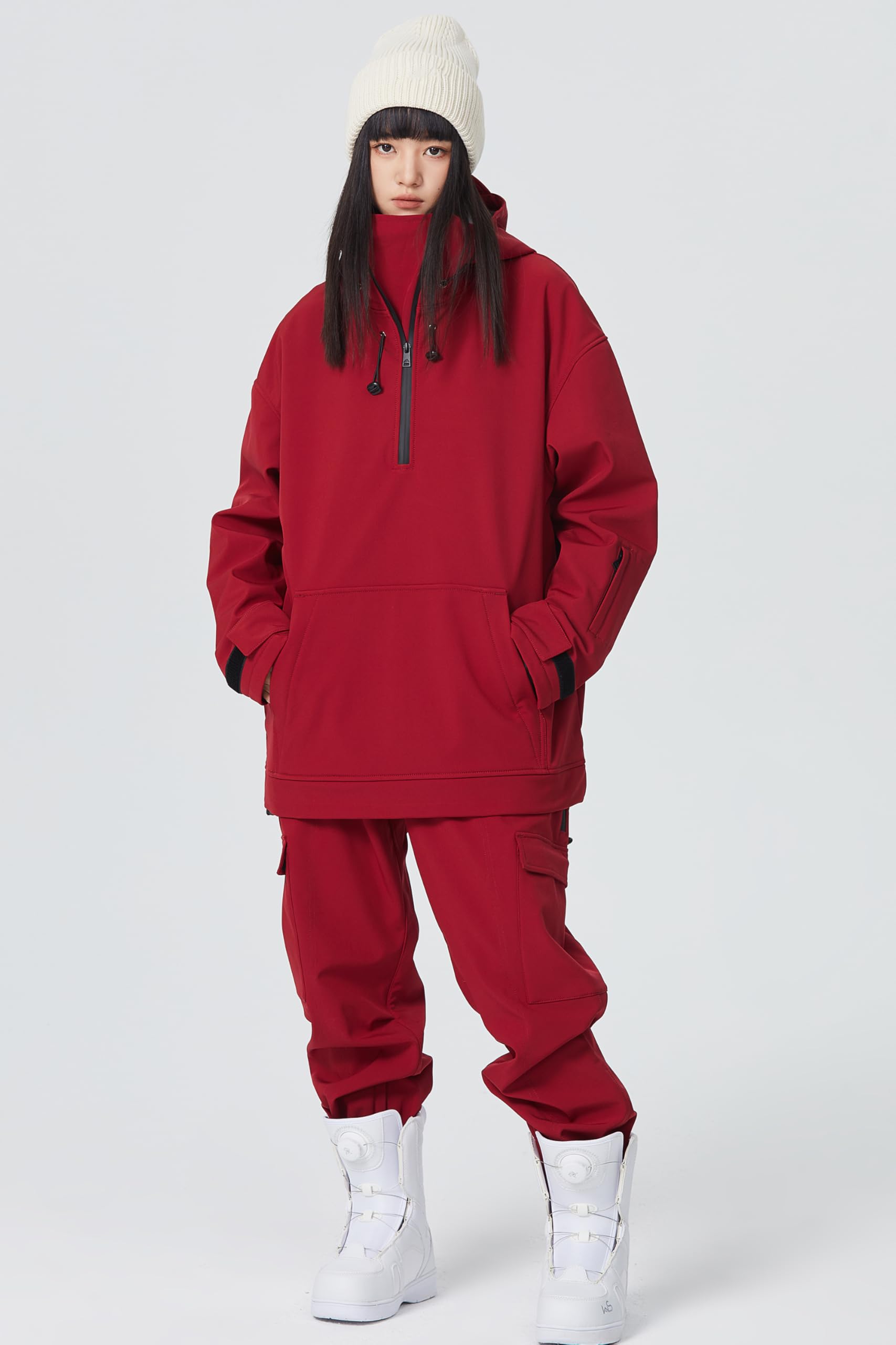 HOTIAN Women's Slim Fit Waterproof Ski Suit - Winter Snowboard Overalls Jumpsuit for Outdoor Snow Sports & Cold Weather Activities